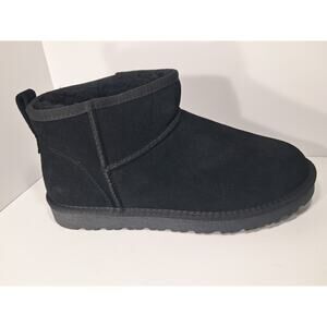 Bruno Marc Winter Snow Boots FuzzyGo Rugged Suede Boot Us size 8 color black